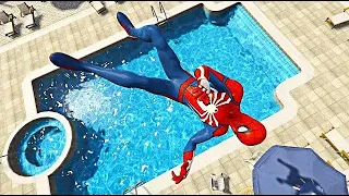 GTA 5 Spiderman Water Fails 1-GTA 5 Spiderman Gameplay Moments