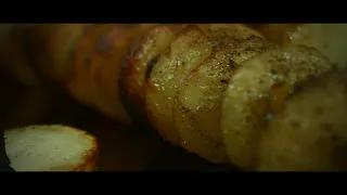 Шашлык из картофеля с курдюком. Обязателен к приготовлению