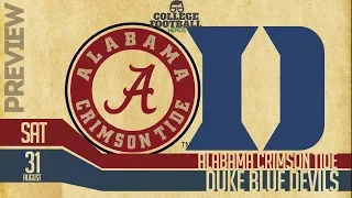 Alabama Crimson Tide vs Duke Blue Devils Preview and Prediction - College Football