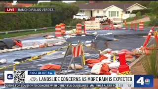 Landslide concerns as more rain is expected