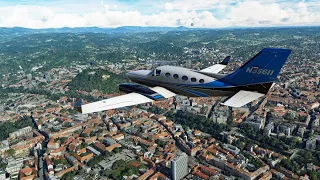 Cessna 414AW Chancellor. (LOWG-LOAD) Graz to Völtendorf, Austria.