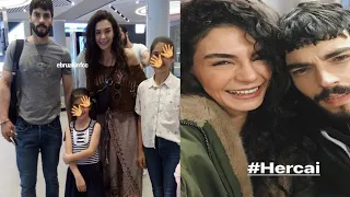 Akın Akınözü and Ebru Şahin are captured in the airport together!