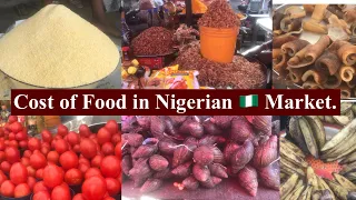 Market Vlog|| PRICES of FOOD STUFF in  Nigeria || 40,000naira ($97, 77£) worth of Food in Nigeria.