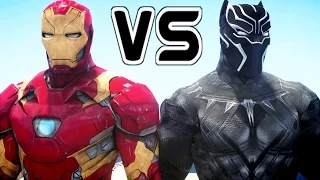 Iron Man vs Black Panther - Superheroes Battle