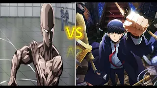 Saitama Vs Mash Entrance Exam -  Mashle: Magic and Muscles Vs One Punchman