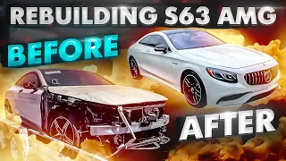 REBUILDING A CRASHED 2016 MERCEDES S63 AMG COUPE FROM COPART IN 16 MINUTES