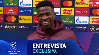 VINI JR SE CONFUNDE E ACABA FALANDO ESPANHOL NA ENTREVISTA EM PORTUGUÊS | CHELSEA 2X0 REAL MADRID