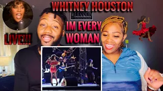 Whitney Houston - Im Every Woman Live!!!|HBO'S Concert For A New South Africa 94 (Our Reaction)