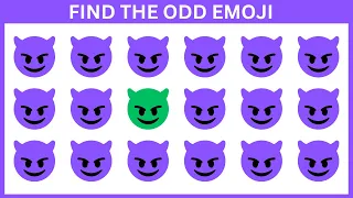 Find The Odd Emoji Out #47 l How good are your eyes l Emoji Puzzle Quiz
