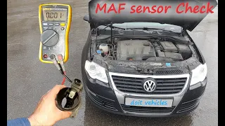 1.6 TDI Volkswagen Passat Mass Air Flow sensor - Removal - Clean - Test