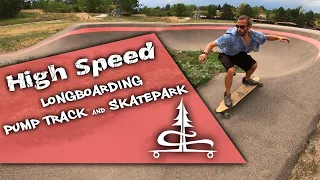 High Speed Longboarding the Superior Pump Track and Skatepark