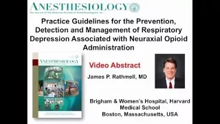 Video Abstract on Practice Guidelines for Respiratory Depression