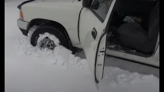 Tire Chains Snow Testing