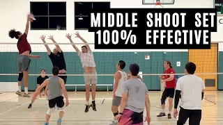 Middle Shoot Set 100% Kill : Volleyball Open Gym (March 29, 2024)