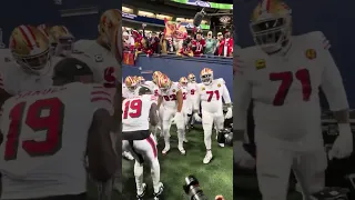 Week 12 #49ers #bumpboxx walk out in Seattle