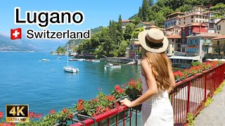 Lugano-Switzerland🇨🇭| A Stunning Place to Visit- 4K Walking Tour | Ultra HD