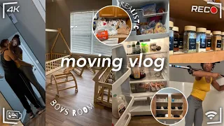 WE FINALLY MOVED IN !!📦| packing, shopping, furniture, organizing, realistic grocery haul, & more