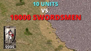 HOW TO BEAT 10000 SWORDSMEN WITH 10 UNITS - Stronghold Crusader