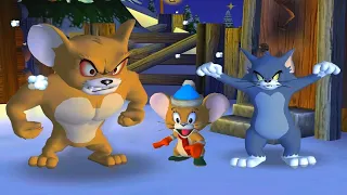 Tom and Jerry War of the Whiskers(1v3):Tom vs Jerry and M.Jerry and Duck. Gameplay HD-Funny Cartoon