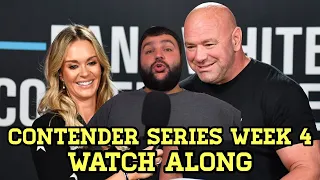 Dana White's Contender Series Week 4 LIVESTREAM Hashem Arkhagha vs AJ Dobson Full Fight Watch Along