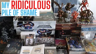 My RIDICULOUS Warhammer pile of shame! 40k, Sigmar and Necromunda!