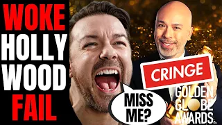 Woke Hollywood Golden Globes Get DESTROYED For CRINGE Award Show | Audience BEGS For Ricky Gervais!