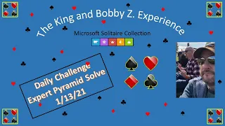 Expert Pyramid Solve | 1/13/21 | Daily Challenge | Microsoft Solitaire Collection 2021