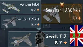 1 battle with every british 8.7 jet