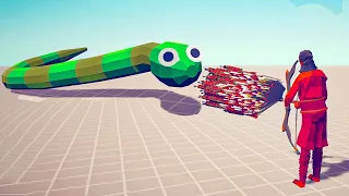 TITANOBOA GIANT vs EVERY GOD / Totally Accurate Battle Simulator ( TABS )