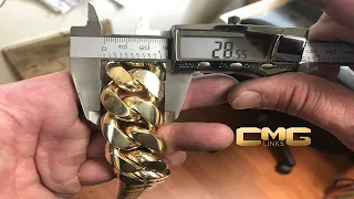 Making a 2 kilo Cuban Chain (2000 Grams of 10 Karat Solid Gold Chain)