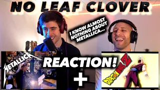 Metallica - No leaf clover FIRST REACTION! + Dragon Ball Z Music Video! (METALHEAD SUGGESTION!)