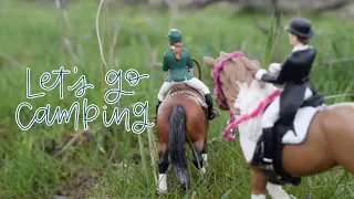 The Girls Go Horse Camping! Schleich Toy/Model Horse Role-Play Movie