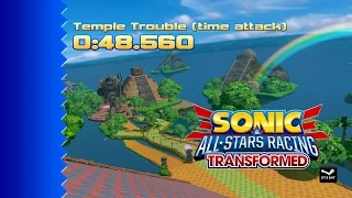 Sonic & All-Stars Racing Transformed (PC) // Temple Trouble (time attack) - 0:48.560