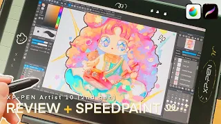 speedpaint + review 🐰☎️ꔛ⋆⁺ | XPPEN Artist 10 (2nd gen) | ˊˎ -