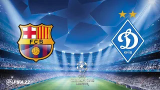 UEFA Champions League 2021/22 (Group E) - FC Barcelona Vs Dynamo Kyiv - 20th October 2021 - FIFA 22