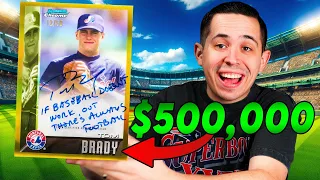 Chasing a $500,000 Tom Brady Auto From Bowman Baseball! ⚾️