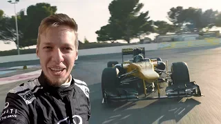 My First Test of a Formula 1 Car!! - BEST DAY OF MY LIFE (Sub ENG)