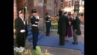 Huwelijk Prins van Oranje en Máxima Zorreguieta: rit naar Beurs van Berlage (2002)