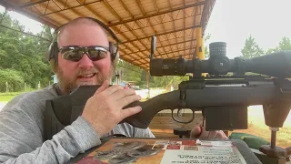 Savage 338 LM w/ Arken EP 5 scope sighting in Pt 1.