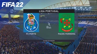 FIFA 22 - FC Porto vs Paços  Ferreira | Liga Portugal - Estádio do Dragão | Xbox SS