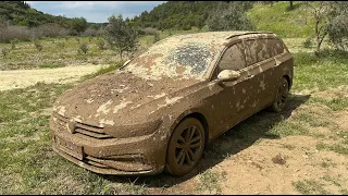 5 YEARS UNWASHED CAR ! Wash the Dirtiest Volkswagen Passat Variant