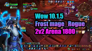 Frost mage 10.1.5 PVP arena wow dragonflight