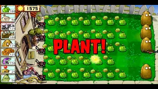 survival day cabbage-pult vs zombies challenge in PVZ||susmitagaming