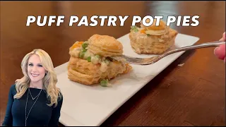 Puff Pastry Pot Pies (under 30"amazing  meal)