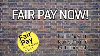 Was bedeutet FAIR PAY für Kunst und Kultur?