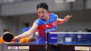 木原美悠 vs 安藤みなみ T10-10 木下アビエル神奈川 vsトップおとめピンポンズ名古屋 ノジマTリーグ2022-2023 Miyuu Kihara Minami Ando【卓球 Tリーグ公式】