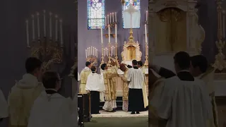 Solemn Pontifical Mass Procession, beginning. Sisters of Aquinas