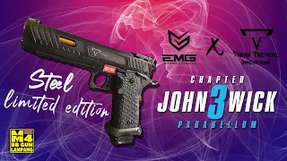 ทดสอบ EMG John Wick 3 งานลิมิเต็ดสไลค์เหล็กแท้ๆ จากโรงงาน ไต้หวัน ปืนสั้นอัดแก็สEMG TARAN TACTICAL