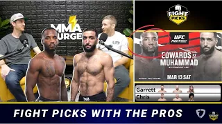 UFC Fight Picks with the PROS | Leon Edwards vs. Belal Muhammad