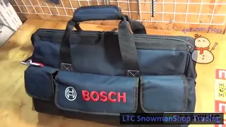 BOSCH TOOLBAG MBAG+ 22" 550MM MEDIUM SIZE HEAVY DUTY STORAGE TOOLS BAG ORGANISER 1600A003BJ BEG